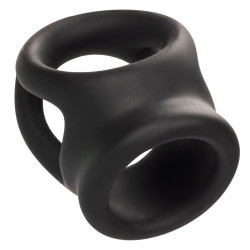 alpha ring by Calextotics Ballstretcher en silicone Alpha Dual 37 mm Noir